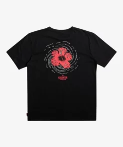 Quiksilver Mens Quiksilver X Stranger Things Hellbiscus T-Shirt