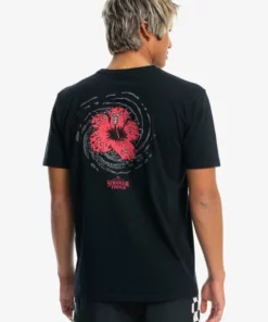 Quiksilver Mens Quiksilver X Stranger Things Hellbiscus T-Shirt