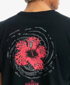 Quiksilver Mens Quiksilver X Stranger Things Hellbiscus T-Shirt