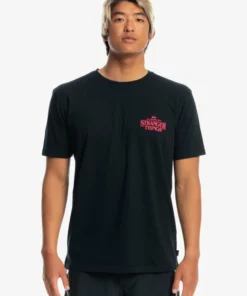 Quiksilver Mens Quiksilver X Stranger Things Hellbiscus T-Shirt