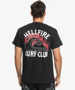 Quiksilver Mens WOMEN Quiksilver X Stranger Things Hell Fire Surf Club T-Shirt