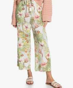ROXY Womens Roxy "Only Your Time" High Waist Wide-leg Pants
