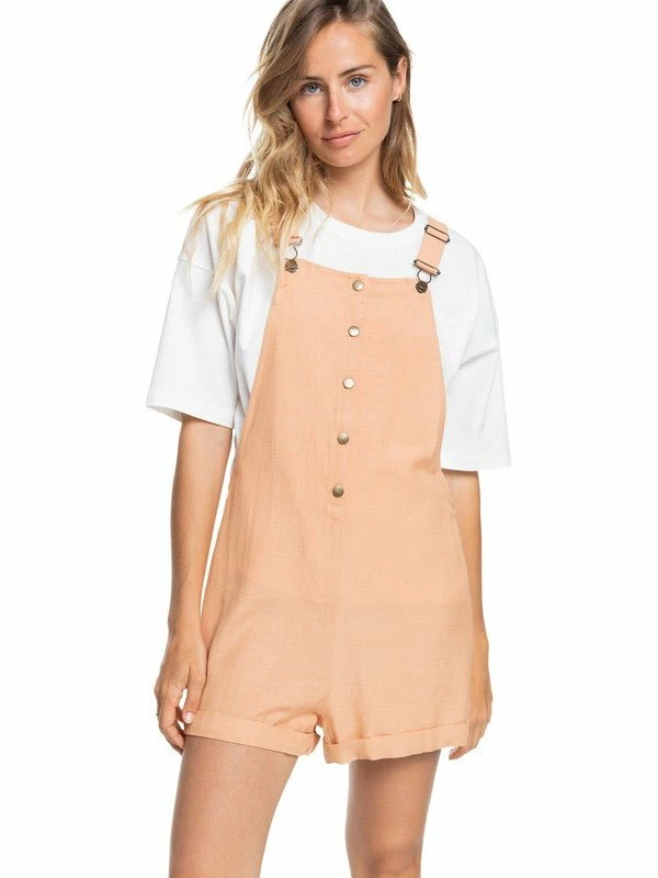 ROXY Womens Roxy "Back To Goodbye" Short Overalls 3 ROXY Womens Roxy "Back To Goodbye" Short Overalls