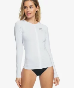 ROXY Womens Roxy "Essentials" Long Sleeve UPF 50 Zipped Rashguard