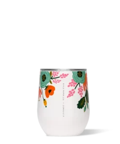 "Lively Floral" Corkcicle Stemless Cup Collection