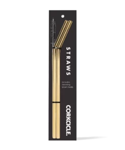 Corkcicle "Reusable Straw & Cleaning Brush" | 4 Colors KIDS 10 Corkcicle