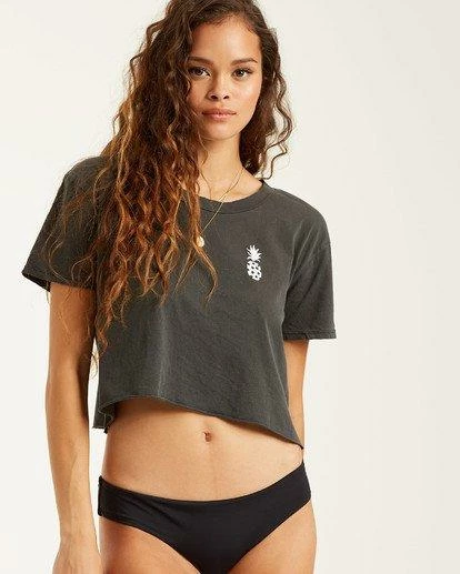 Billabong Womens Billabong "Mod Pineapple" Women's Cropped Tee 4 Billabong Womens Billabong "Mod Pineapple" Women's Cropped Tee
