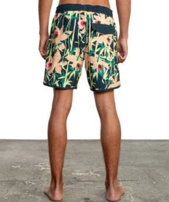 RVCA Mens RVCA "Eastern" 17" Elastic Shorts 9 RVCA Mens RVCA