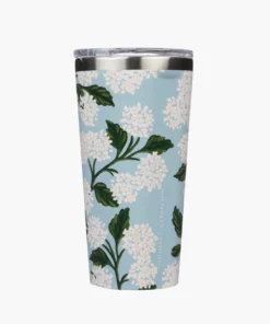 Corkcicle X Rifle Paper Co. "Blue Hydrangea" 16oz Tumbler