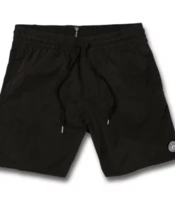 Volcom Mens Volcom "Lido Solid" Men's Trunks In Black
