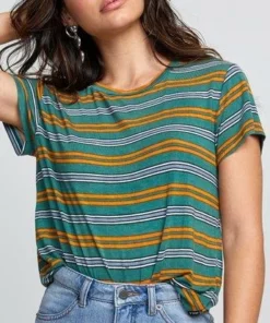 RVCA Womens RVCA "Recess" Women's Striped Tee