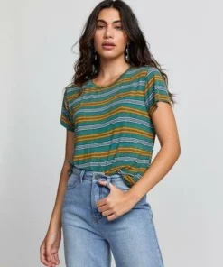 RVCA Womens RVCA "Recess" Women's Striped Tee